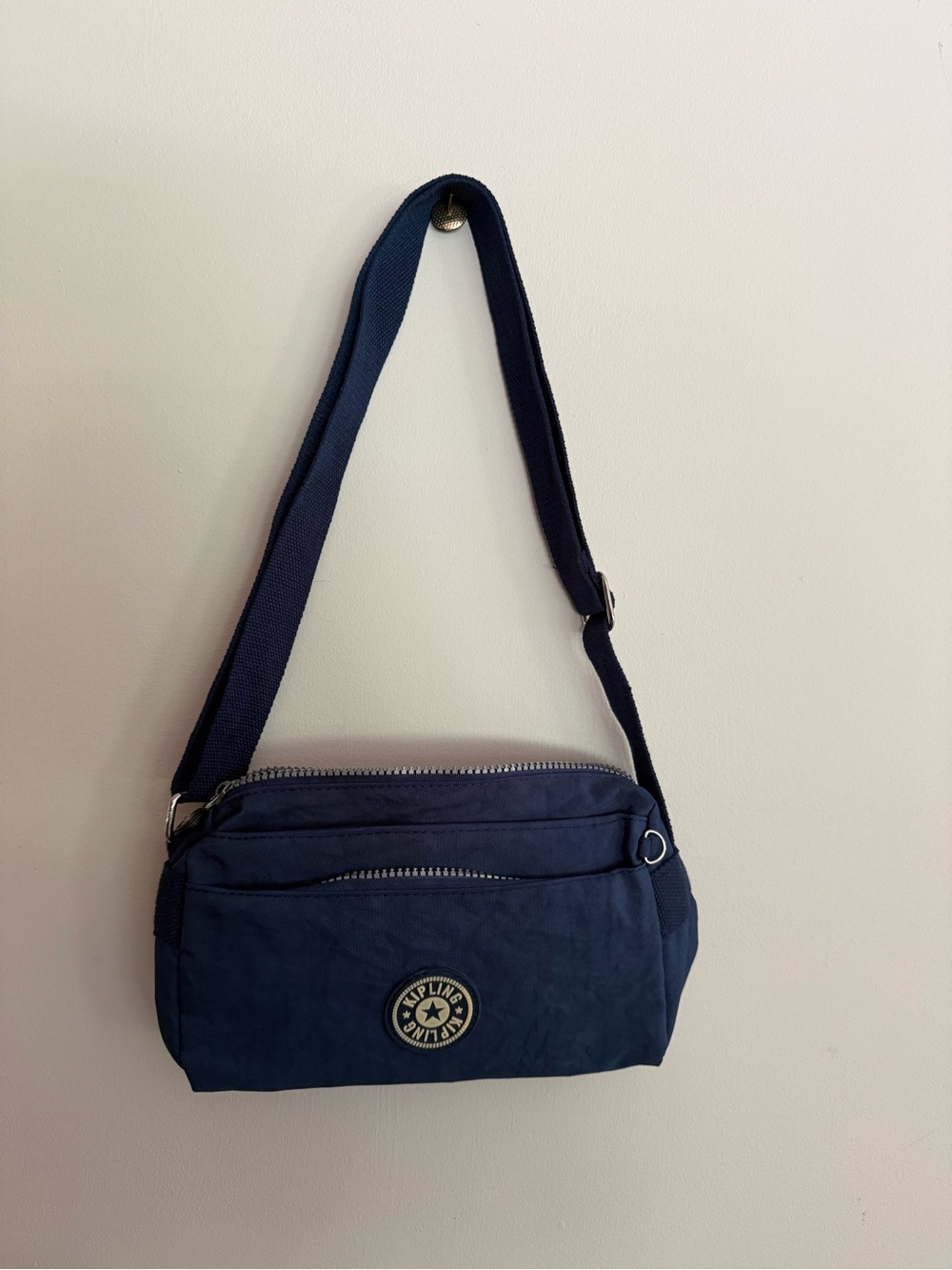 Kipling Dark Navy Crossbody Bag with Adjustable Strap